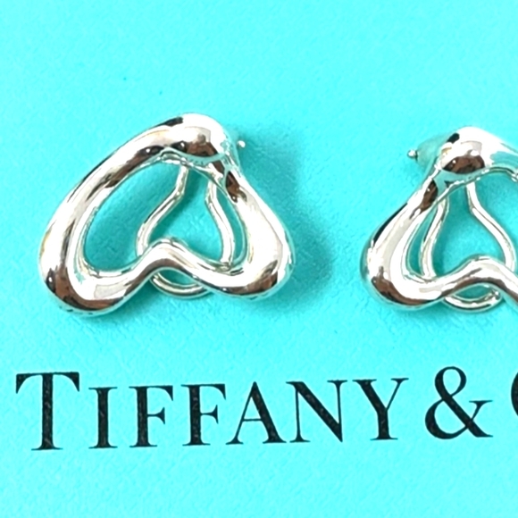 Tiffany Open Heart Earrings - Picture 2 of 4
